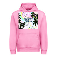 Fuchsia Pink summer vibes with birds Urban Hoodie - TumblerDesignByShophia