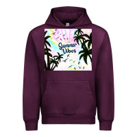 Mauve Wine summer vibes with birds Urban Hoodie - TumblerDesignByShophia