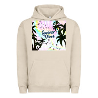 Pigment French Oak summer vibes with birds Urban Hoodie - TumblerDesignByShophia