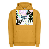 Pigment Peanut Butter summer vibes with birds Urban Hoodie - TumblerDesignByShophia