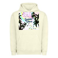 Pigment Pistachio summer vibes with birds Urban Hoodie - TumblerDesignByShophia
