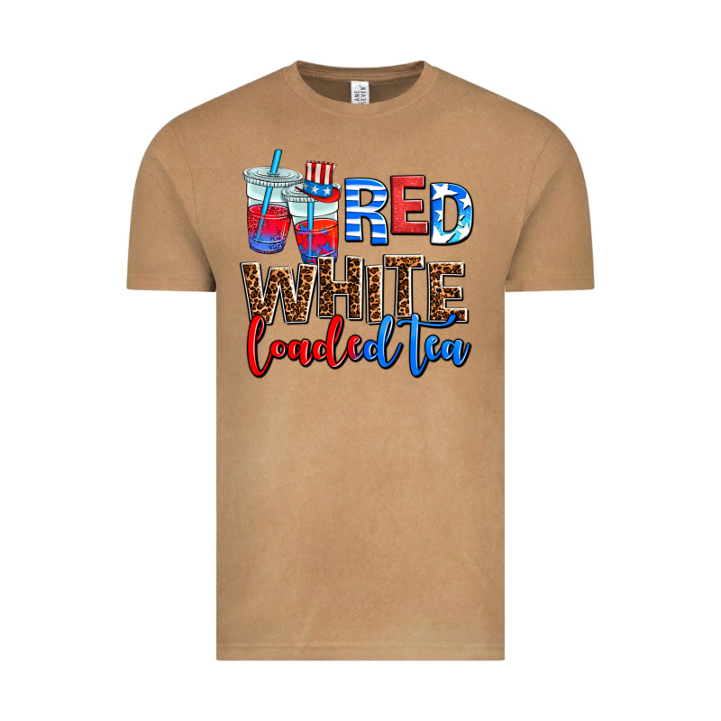 Red Whıte Loaded Tea Vintage Tee by AdoDesignShop | Teevron