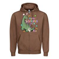 Chestnut bunny saurus rex Zipper Hoodie - MaliasSmallBusiness