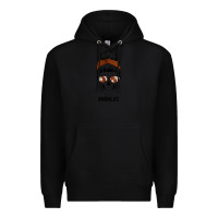 Black Western Brown Glitter Cowhide Patterned Mom Skull Premium Hoodie - Bettercallsaul