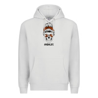 Dove Grey Western Brown Glitter Cowhide Patterned Mom Skull Premium Hoodie - Bettercallsaul
