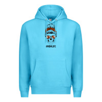 Ocean Blue Western Brown Glitter Cowhide Patterned Mom Skull Premium Hoodie - Bettercallsaul