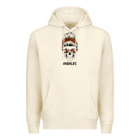 Sandshell Western Brown Glitter Cowhide Patterned Mom Skull Premium Hoodie - Bettercallsaul