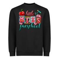 Black little miss preschool Heavyweight Sweatshirt - AdoDesignShop