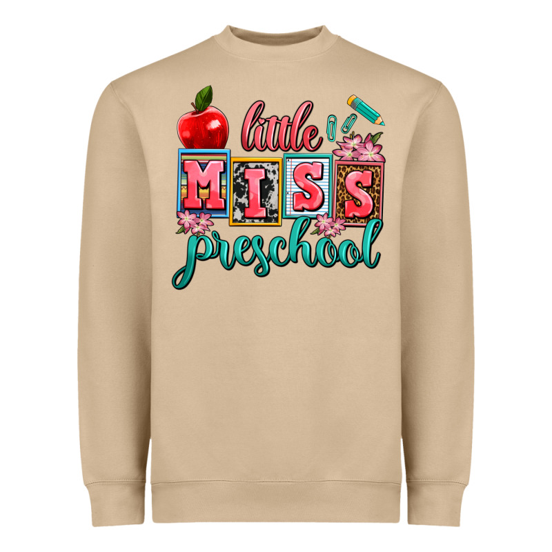 Little Miss Preschool Heavyweight Sweatshirt by AdoDesignShop | Teevron