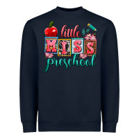 Navy little miss preschool Heavyweight Sweatshirt - AdoDesignShop