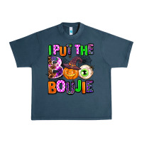 Midnight Navy Hallowen Boo Urban Heavy Tee - AdoDesignShop