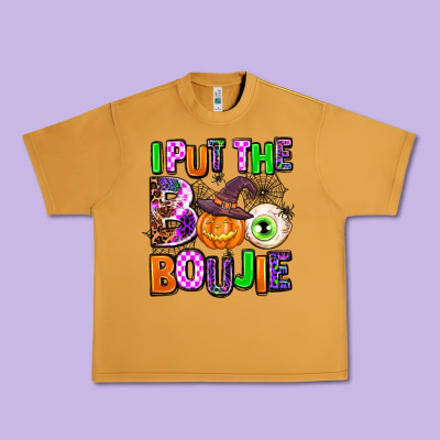Hallowen Boo Urban Heavy Tee Designed By Adodesignshop
