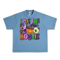 Pebble Blue Hallowen Boo Urban Heavy Tee - AdoDesignShop