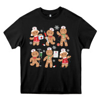 Black nurse gingerbread Heavy Core Tee - MaliasSmallBusiness