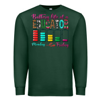 Sports Green Battery Life Of A Educator Premium Sweatshirt - BundleAndBundleShop