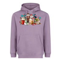Lavender christmas coffee Heavyweight Hoodie - MaliasSmallBusiness