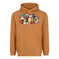 Meerkat christmas coffee Heavyweight Hoodie - MaliasSmallBusiness