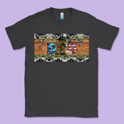Soldier Dad License  Plate Classic Tee Designed By Artiststas