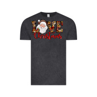 Vintage Black Love Christmas Santa Vintage Tee - JahusDesignShop