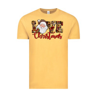 Vintage Mustard Love Christmas Santa Vintage Tee - JahusDesignShop
