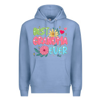 Colony Blue best grandma ever Premium Hoodie - JahusDesignShop