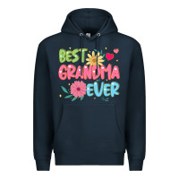 Navy best grandma ever Premium Hoodie - JahusDesignShop