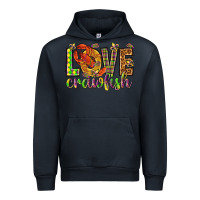 Navy Mardi Gras love Crawfish Urban Hoodie - HowdyJamesFarm