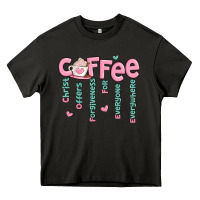 Asphalt coffee and christ Heavy Core Tee - MaliasSmallBusiness
