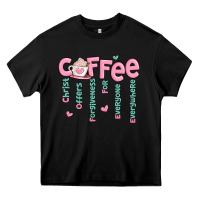 Black coffee and christ Heavy Core Tee - MaliasSmallBusiness