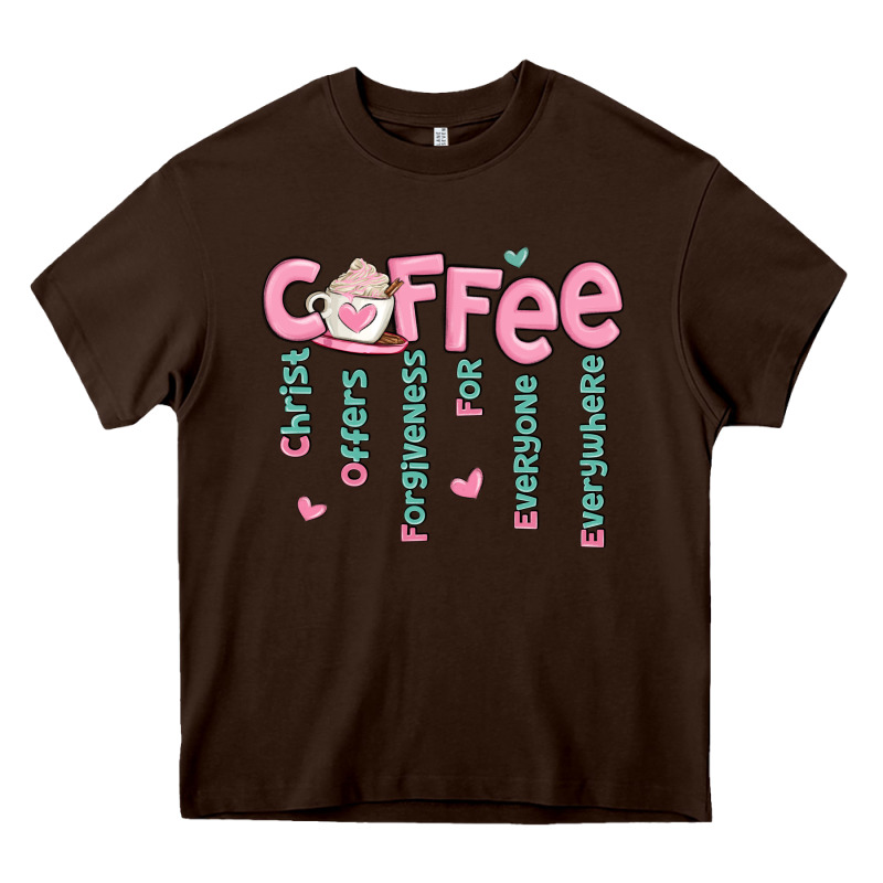 Coffee And Christ Heavy Core Tee by MaliasSmallBusiness | Teevron