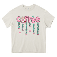 Cream coffee and christ Heavy Core Tee - MaliasSmallBusiness