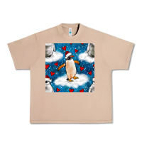 Burro christmas penguin and heart seamless pattern Urban Heavy Tee - BundleAndBundleShop