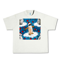 Pistachio christmas penguin and heart seamless pattern Urban Heavy Tee - BundleAndBundleShop