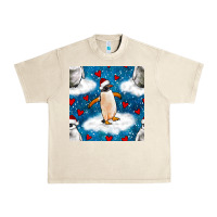 Sandshell christmas penguin and heart seamless pattern Urban Heavy Tee - BundleAndBundleShop