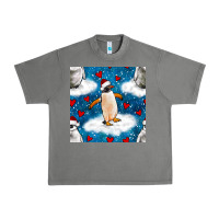Tornado christmas penguin and heart seamless pattern Urban Heavy Tee - BundleAndBundleShop