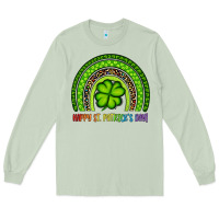 Matcha Happy St. Patrick's Day Shamrock Rainbow Long Sleeve Tee - Artiststas