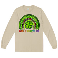 Mushroom Happy St. Patrick's Day Shamrock Rainbow Long Sleeve Tee - Artiststas