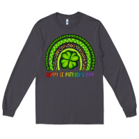 Smoke Happy St. Patrick's Day Shamrock Rainbow Long Sleeve Tee - Artiststas