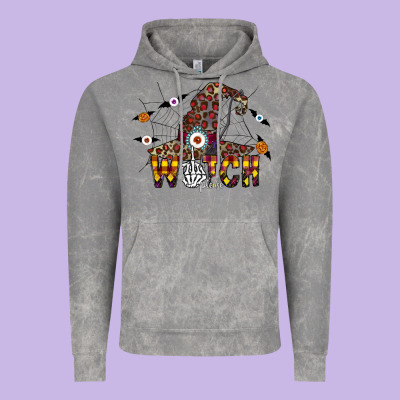 Witch Please Vintage Hoodie Designed By Cowhidedigitalart