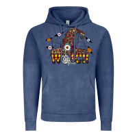 Vintage Denim Witch Please Vintage Hoodie - CowhideDigitalArt