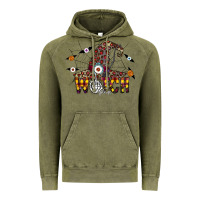 Vintage Olive Witch Please Vintage Hoodie - CowhideDigitalArt