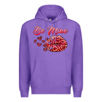 Purple be mine kiss Premium Hoodie - RanaPortraitStore