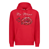 Red be mine kiss Premium Hoodie - RanaPortraitStore