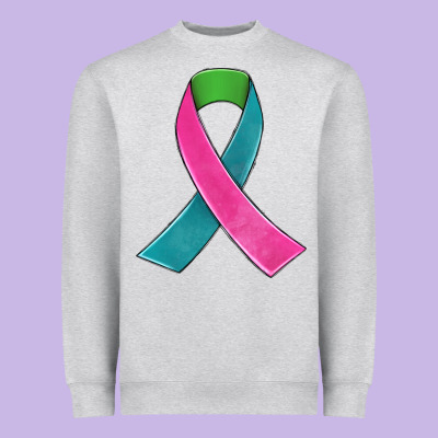 Metastatic Breast Cancer Ribbon Heavyweight Sweatshirt Designed By Jahusdesignshop