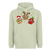 Matcha christmas paws Heavyweight Hoodie - MaliasSmallBusiness