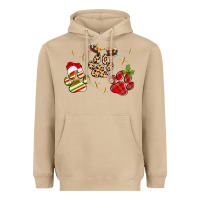 Mushroom christmas paws Heavyweight Hoodie - MaliasSmallBusiness