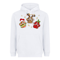 White christmas paws Heavyweight Hoodie - MaliasSmallBusiness