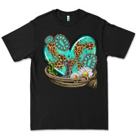 Black turquoise western heart with horseshoe Premium Tee - texasbilliewilder