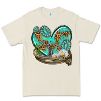Bone turquoise western heart with horseshoe Premium Tee - texasbilliewilder