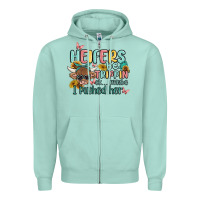 Seafoam heifers be trippin' Zipper Hoodie - MaliasSmallBusiness
